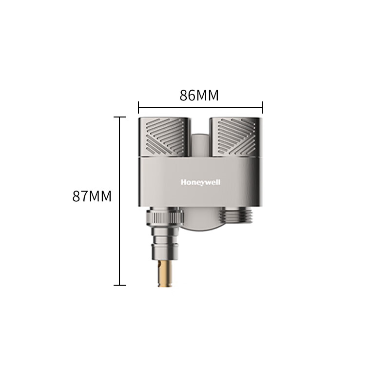 Honeywell One-In Angle Valve, Washing Machine Faucet-Specific, Detachable Water Stopper, All-Copper Body, Ceramic Valve Core, 1/2 Inch Connection, JF