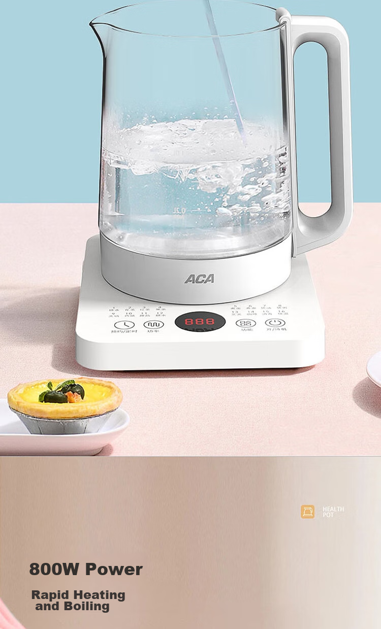 ACA Multifunctional Health Pot ALY-G14YS09D Fully Washable 1.4L with 24-Hour Reservation 9