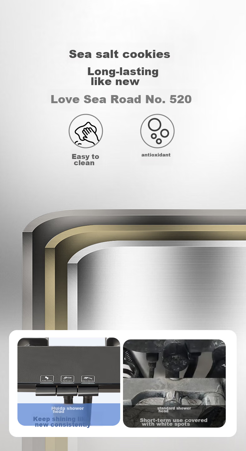 HUIDA Constant Temperature Shower Head Set with Brass Body, Home Bathroom Pressure-Increasing Shower Head Complete Set H-DW699 15