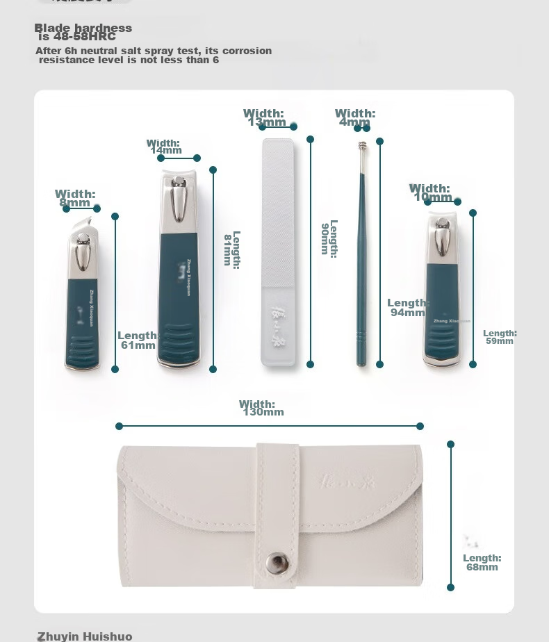 Zhangxiaoquan Nail Clipper Set with Portable Nail Clippers, Manicure Tools Kit Including Ear Pick 15