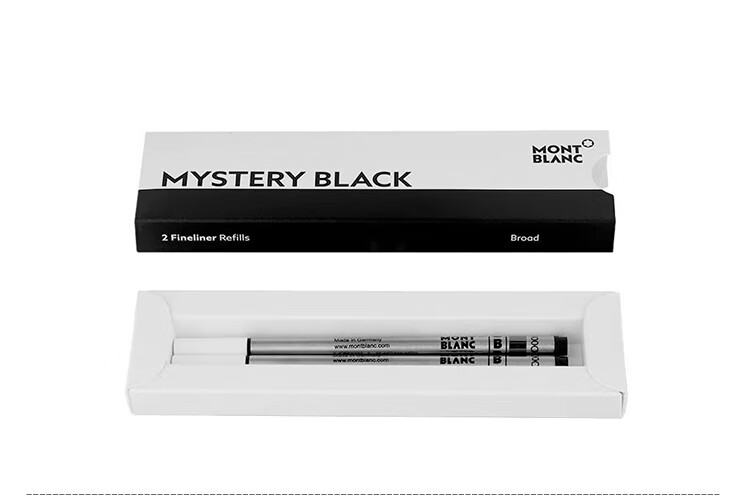 MONTBLANC StarWalker Series Black Fine Line Pen Refills 2-Pack B Tip 128247 Gift 4
