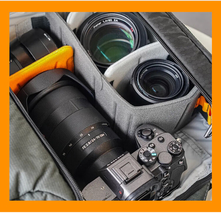 LOWEPRO Leshebao Camera Bag, Fastpack BP 250AW III Fengxingzhe, Professional DSLR And Mirrorless Outdoor Travel Rainproof Backpack Photography Bag, Black, LP37333-PWW 9