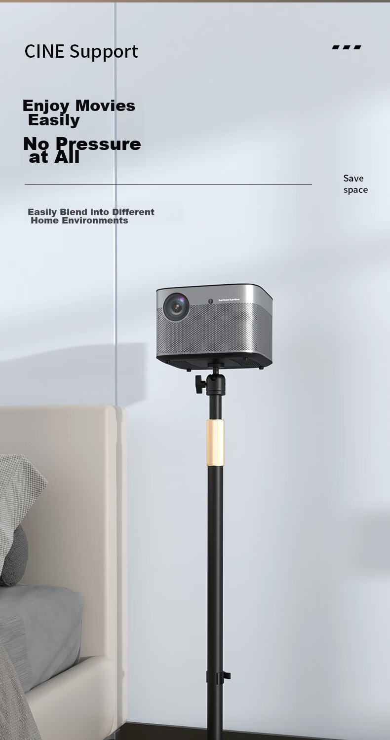 CINE Projector Floor Stand Home Use No Drilling Required Height Adjustable Stand Compatible with XGIMI, JmGO, Dangbei, Xiaomi, Fengmi, Xiaoming Projectors Wall-Mounted Bedside Bracket LY01 2