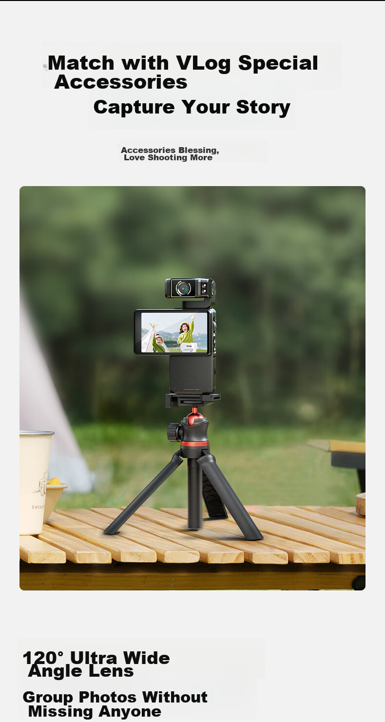 ORDRO [2026 Super Value] M3 5K Action Camera, 3.5-Inch Pocket3 Handheld Gimbal Camera, for Meetings, Vlogging, Travel, Cycling, Fishing, Portable And Personal Use 24