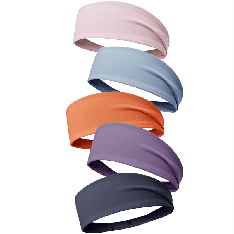 Keep Wide Headband for Yoga, Dance, Exercise, Fitness, Sweat-Absorbing And Breathable Hair Tie, Dark Night Blue