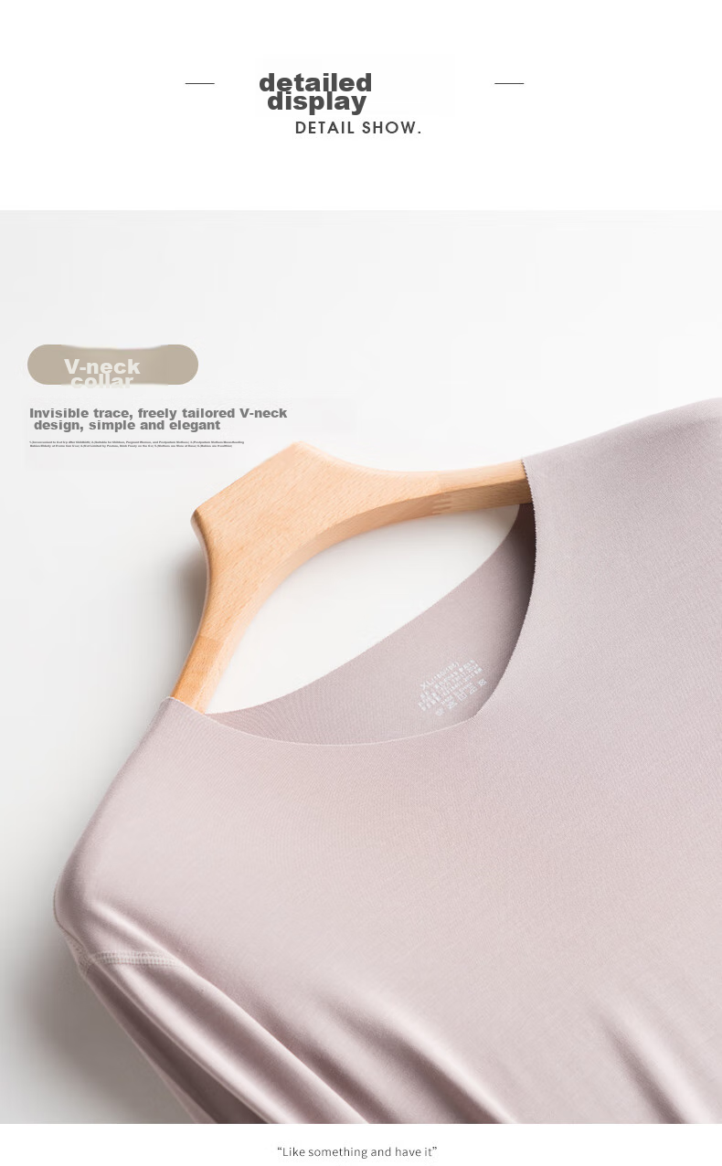 SipianSIPIAN Modal Men's Long-Sleeve Thin Undershirt, Spring And Autumn Seamless Thermal Underwear, Base Layer Shirt, Trendy Top 22