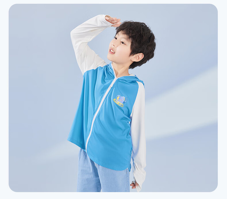 VVC Children's Sun Protection Clothing, UV-Resistant Ice Silk Thin Sun Protection Shawl, Unicorn (Light Purple), Girls' -140 13