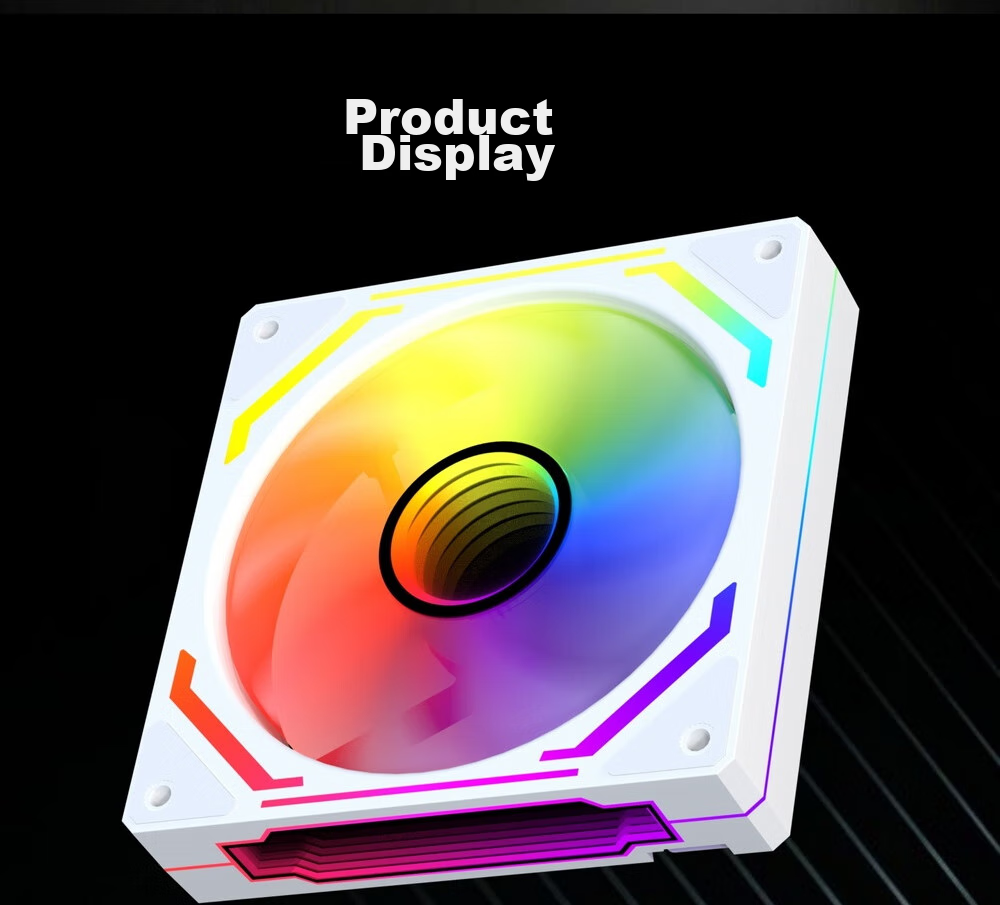 GALAX Dream Mirror PRO 2nd Gen 12cm Case Fan White Reverse (ARGB Sync/PWM Smart Control/Silicone Dampers/Low Noise/Chainable) 15