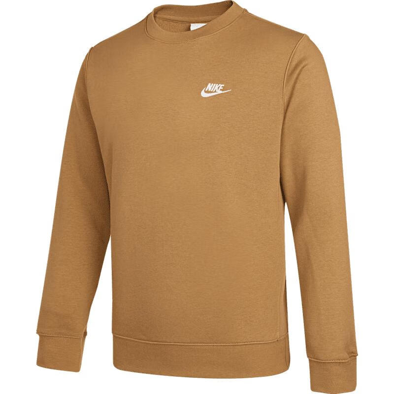 NIKE Men's Winter Fleece-Lined Crewneck Sweatshirt Warm Sports Casual BV2663-063 Gray 2XL