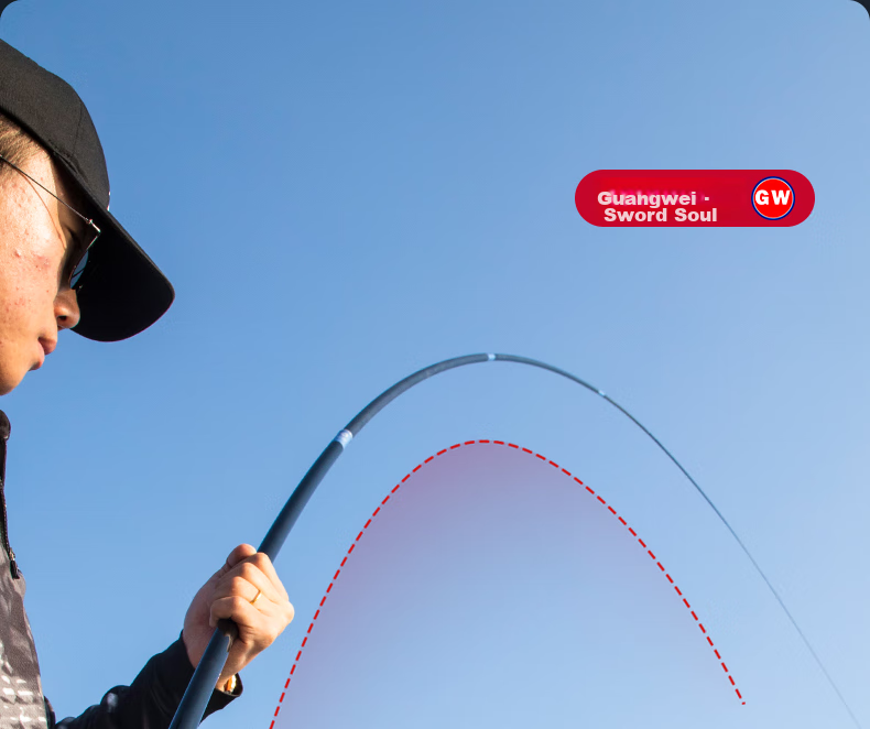 GW Fishing Rod Jian Shou Hun, 6.3 Meters, 28 Sections, Carbon Fiber, Versatile for Lake And Reservoir Big Fish Fishing 21