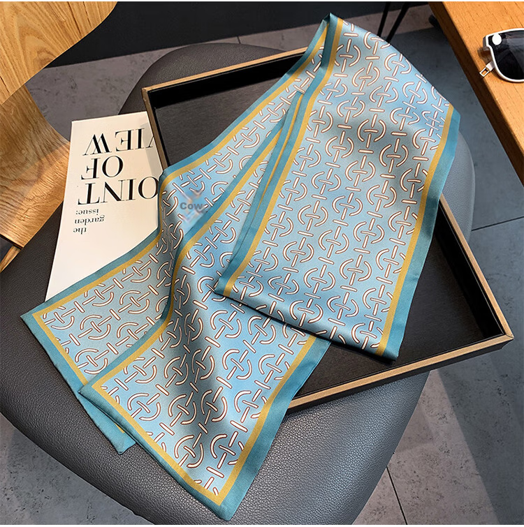 GLO-STORY Women's Scarf Korean Style Long Versatile Floral Square Scarf Gift for Mom Mother's Day Birthday Gift Box Set 24