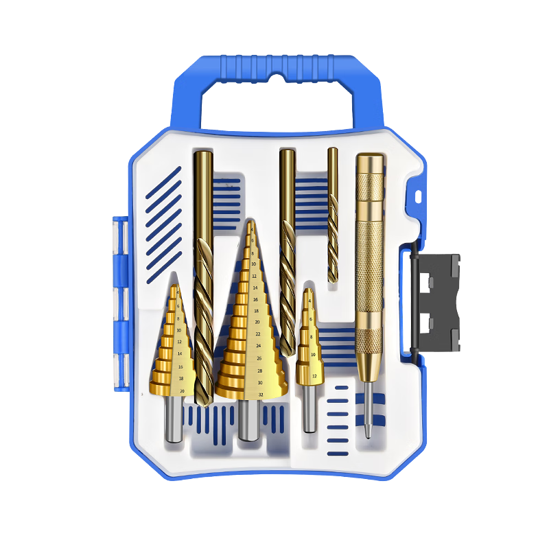 Baolian Stainless Steel Pagoda Drill Bit Set Cobalt Twist Drill Hole Opener Metal Step Drill Bit Set Alloy Reamer Drill Bit