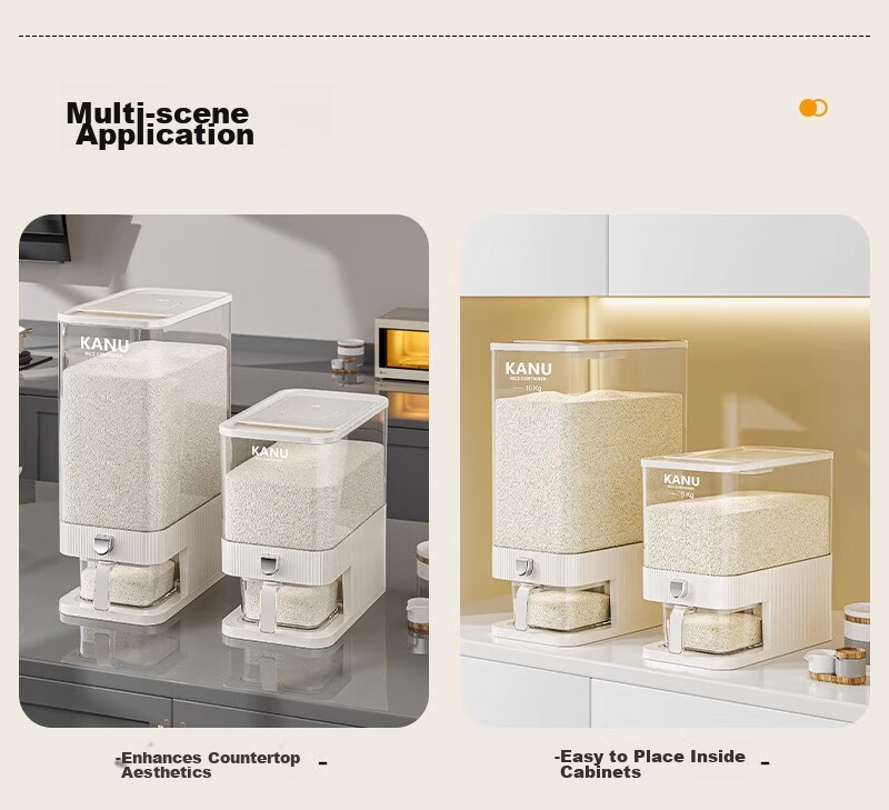 Jiadu Rice Container for Home Use, 2024 New Model, Insect-Proof, Moisture-Proof, Sealed Rice Bin, Rice Storage Container, Rice Grain Storage Box 15
