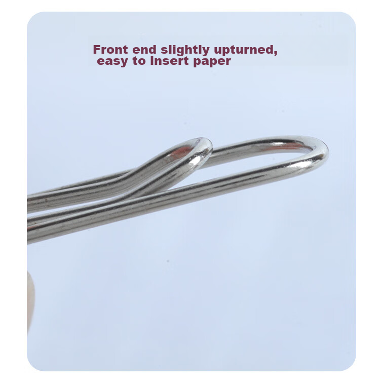TANGO TANGO Paper Clips #3 29MM, Nickel-Plated Metal Anti-Rust Binder Clips, 10 Boxes Containing 1000 Pieces, Office Financial Storage Stationery Supplies Back-To Supplies Clips Exam Papers 4