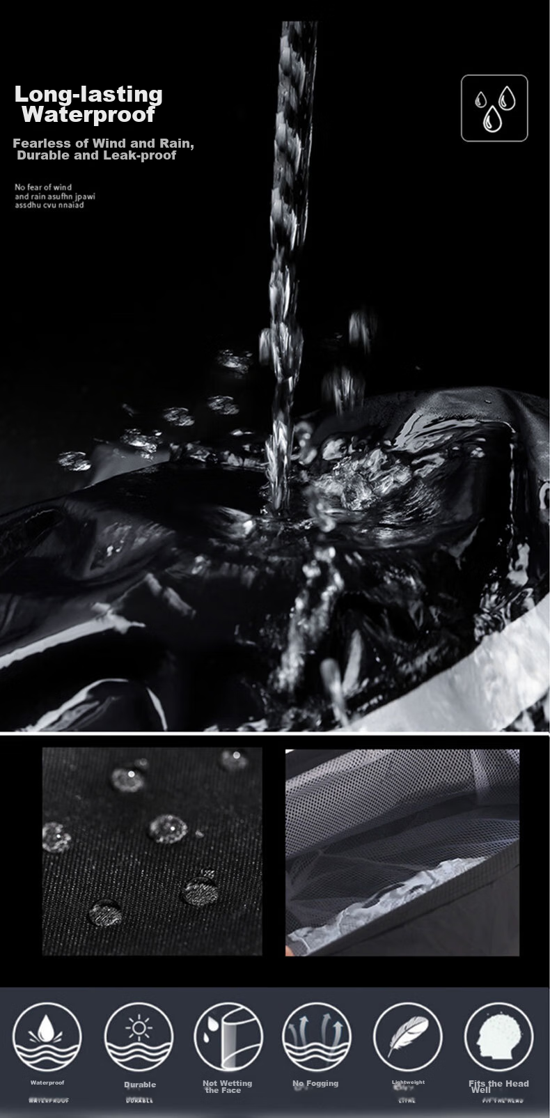 Dipuer Raincoat for Food Delivery Riders, Heavy Rain Protection, Electric Bike Adult Two-Piece Raincoat, Motorcycle Suit, Suitable for Both Men And Wome 7