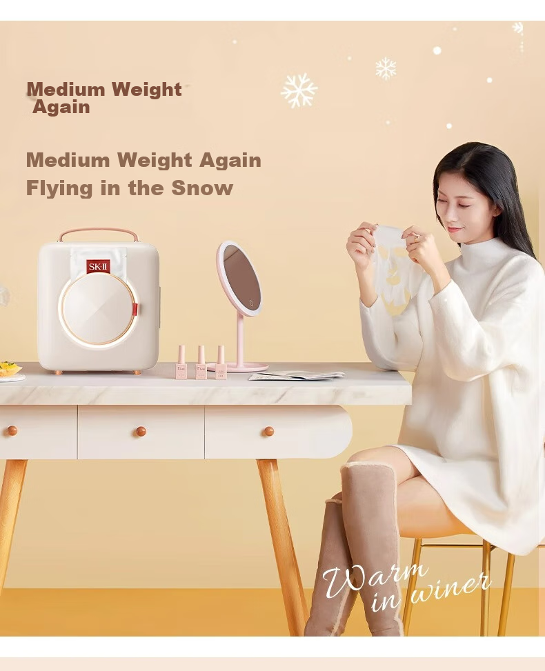 GEVILAN Beauty Refrigerator for Serum, Face Cream, Lipstick, Face Mask, Skincare Cosmetics, Cold Storage, Preservation And Organization, Specialized Mini Fridge, Gift for Girlfriend, Wife, Best Friend, Birthday Present, F1 White 11