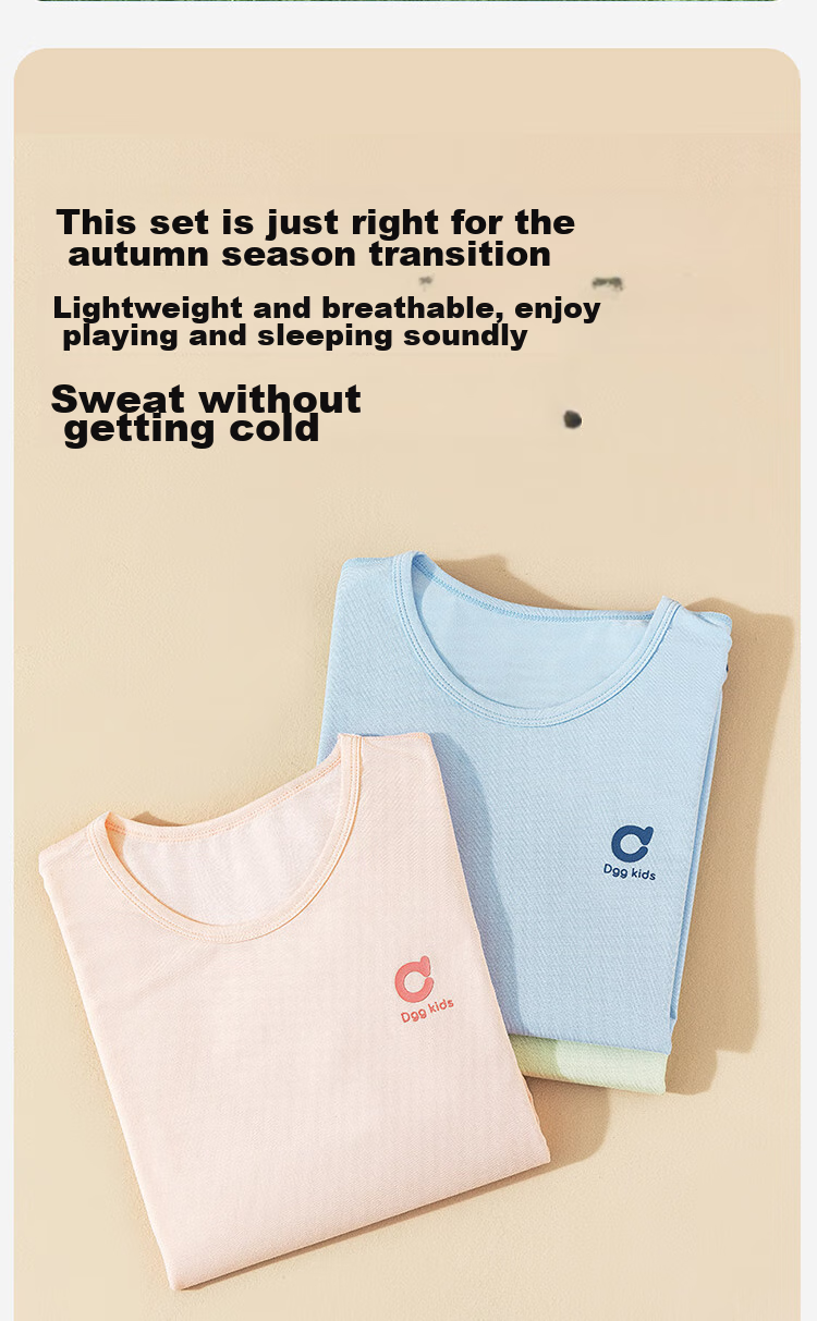 Dingguagua Children's Pajamas, Modal Cotton, Thin Spring And Summer Style, Girls' Home Wear, Long-Sleeve Autumn Clothing Set, Pink, Size 150 4