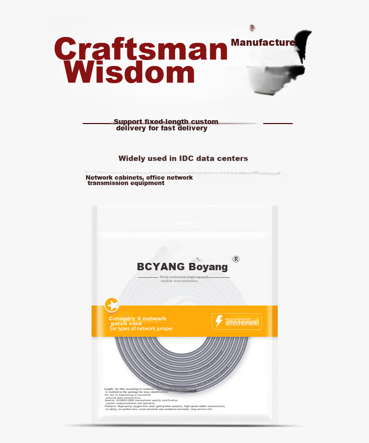 BOYANG , CAT5e Shielded Network Patch Cable, FTP Gigabit Ethernet Cable, Oxygen-Free Copper Twisted Pair, 18 Meters, Data Center And Home Installation Project Cable, Pre-Made Network Cable, Gray, BY-518HP 11