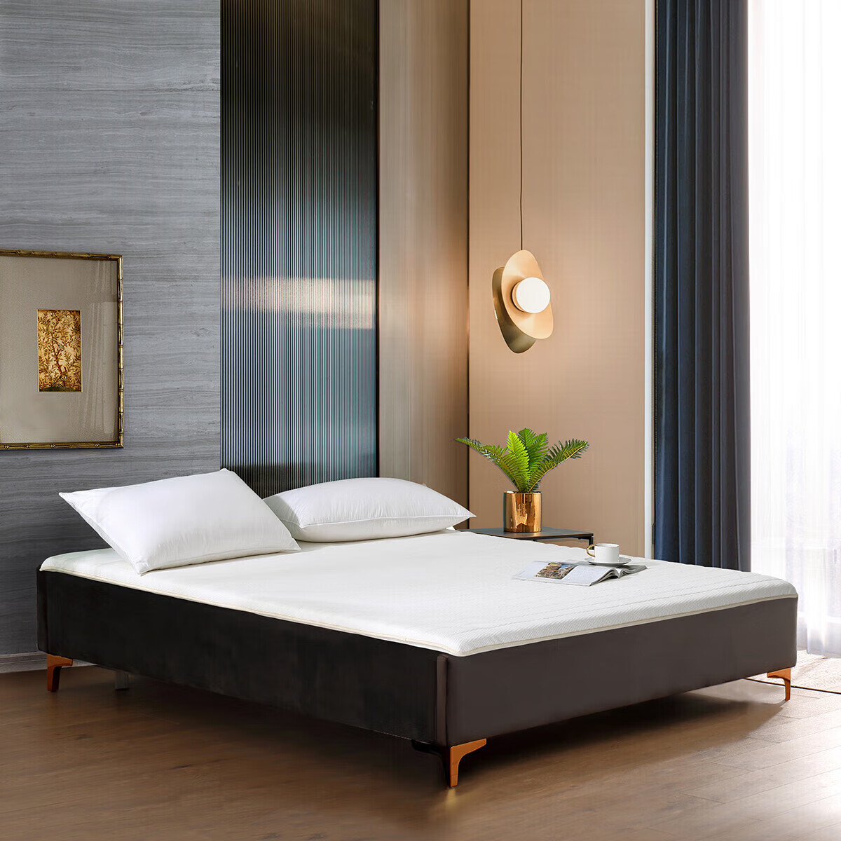 Shuixingjiafang Latex Mattress, Student Dormitory Bedding, Floor Sleeping Pad, Single Tatami Soft Mattress, for 0.9-Meter Bed