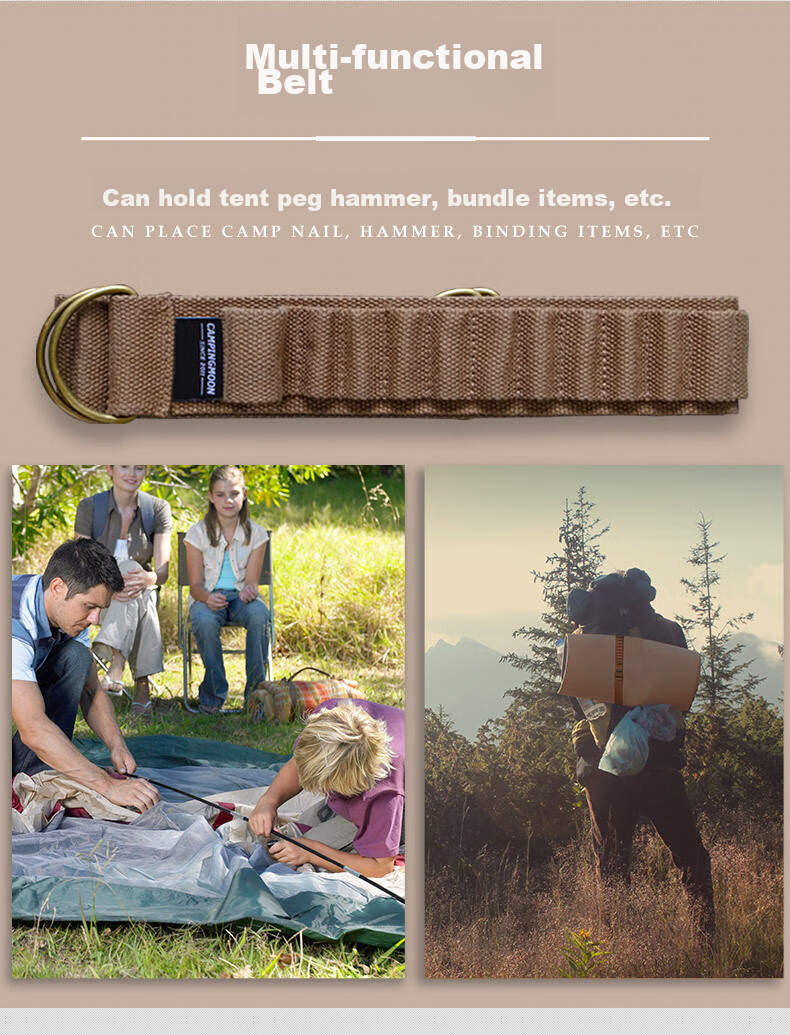 Campingmoon Ground Stake Bag for Tent And Canopy, Thickened Canvas Portable Camping Storage Bag, B-126 Small Ground Stake Bag 16