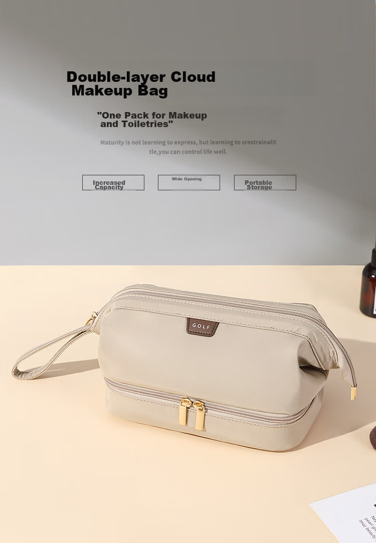 GOLF Toiletry Bag Large Capacity Storage Bag for Women, Business Trip Makeup Bag, Portable Travel Organizer Bag, Sea Salt Blue 2