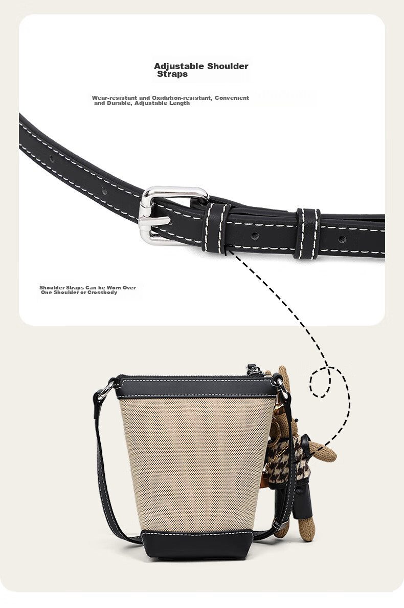 YUYULA Handbag, Women's Bag, Phone Pouch, Mini Stylish Crossbody Bucket Bag, Brand Birthday Mother's Day Gift, Practical Present for Mom 6