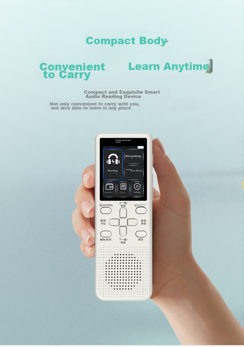 Xiaobawang V1 Learning Device, Intelligent Repeater, English Listening Aid for Primary, Middle And High School Students, Synchronized Reading Pen, Portable Learning Machine 6