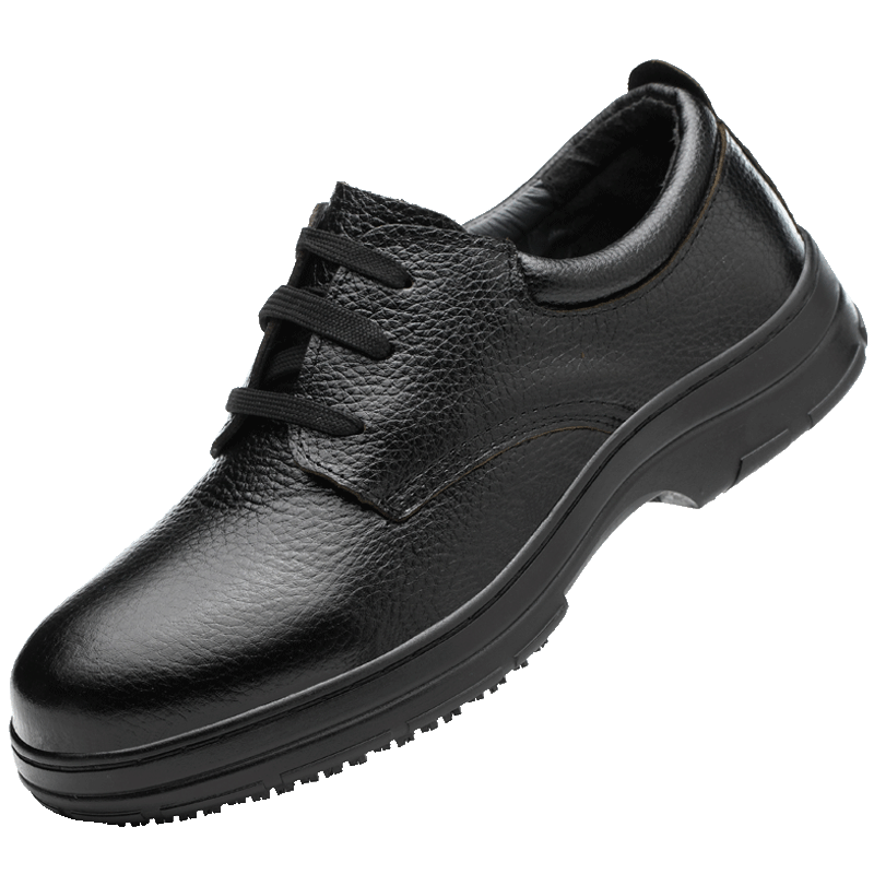 LAOGUANJIA Men's Safety Shoes Non-Slip Kitchen Chef Shoes Hotel Work Shoes Oil-Resistant Waterproof Lightweight Breathable Cowhide SRC Size 36