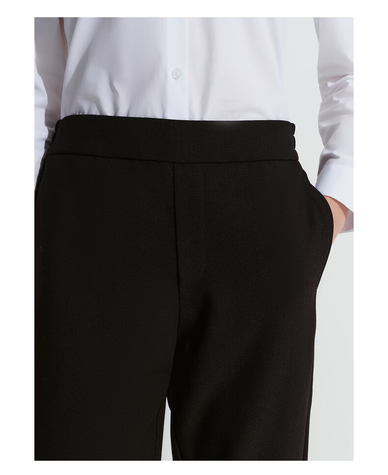 G2000 [Multi-Dimensional Elasticity] Autumn And Winter Mall-Matching Comfortable Business Cigarette Pants Casual Trousers, Black, Size 38 5