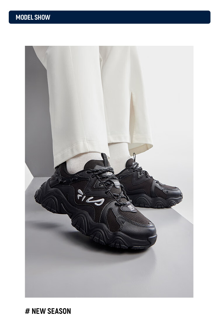 FILA Official Cat Paw Shoes 4th Generation Women's Dad Shoes Retro Casual Sports Shoes 19