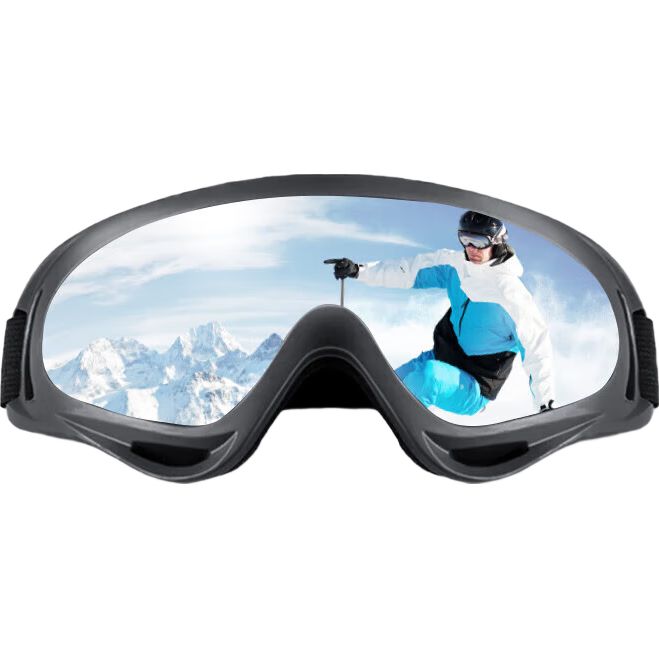 DRATRA Ski Goggles, Windproof Glasses, Mountain Climbing Snow Goggles, Children's Ski Glasses, Sandproof Windshield, Winter Ski Equipment
