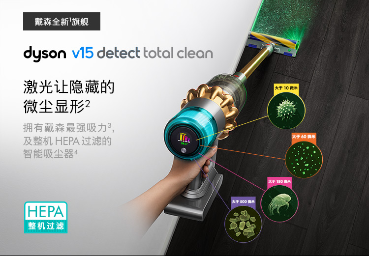 戴森最新旗舰 Dyson V15 手持无线吸尘器 图5