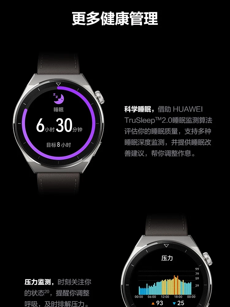 HUAWEI WATCH GT3 PRO HUAWEI WATCH Sports Smart Watch Health Management WeChat Wireless Fast Charging Wrist, Strong Battery Life Titanium Material Black HUAWEI WATCH GT3 PRO HUAWEI WATCH Sports Smart Watch Health Management WeChat Wireless Fast Charging Wrist, Strong Battery Life Titanium Material Black