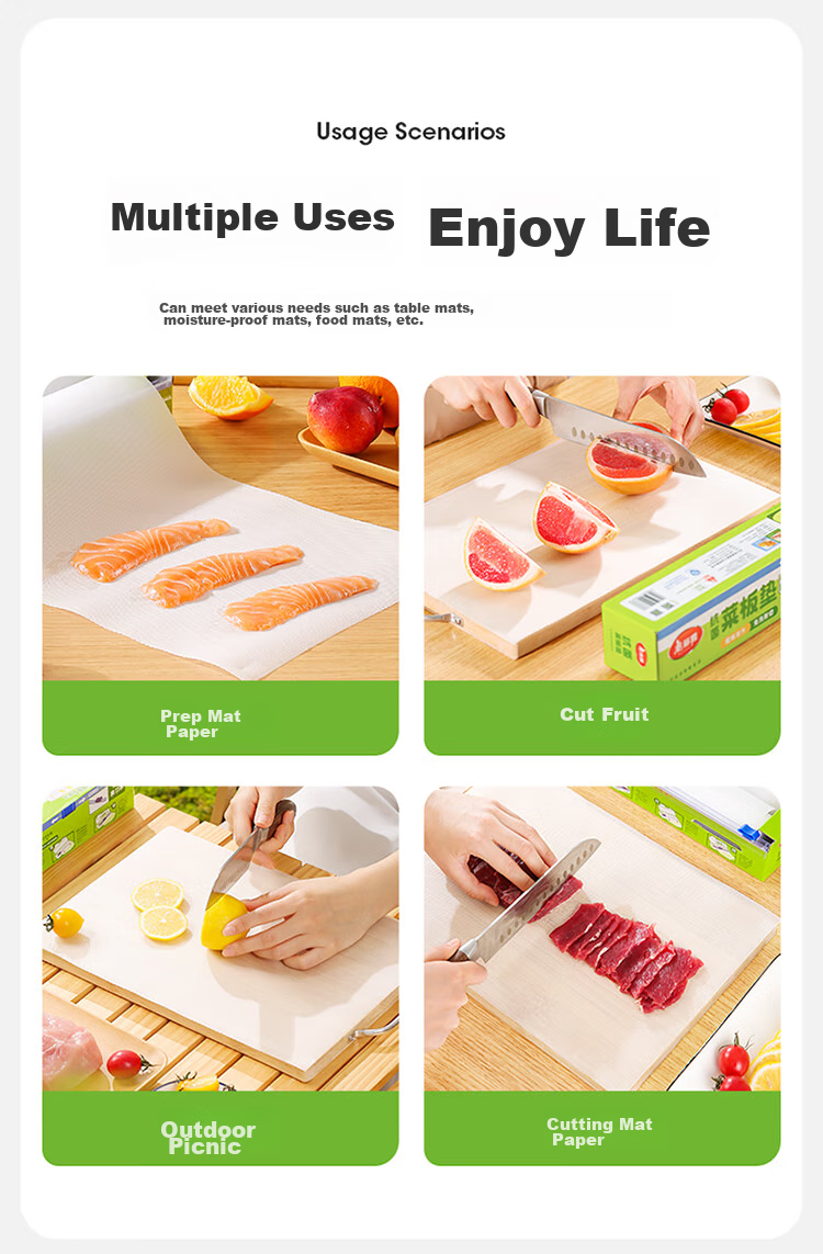 MARYYA Disposable Cutting Board Mat, Antibacterial PE Plastic, Knife-Shaped Chopping Board Mat, Baby Food Board, Picnic And Camping Mat 14