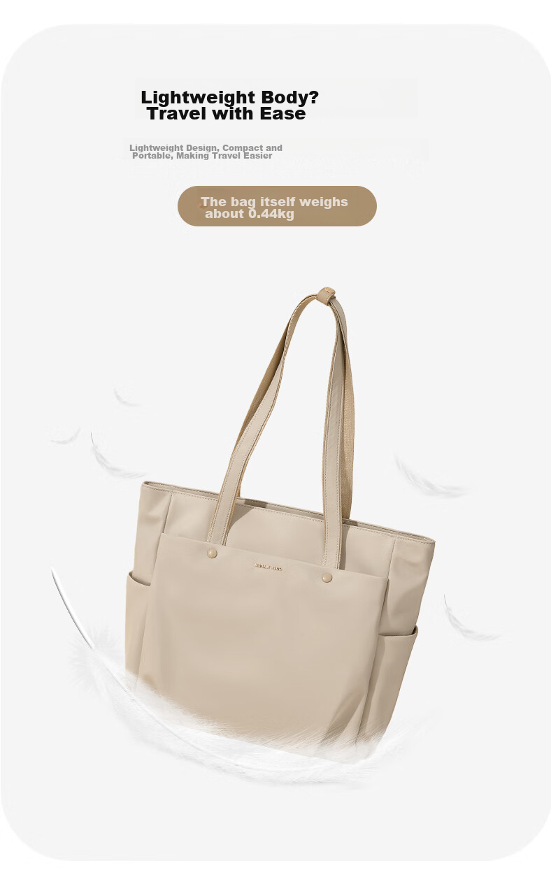 GOLF Shoulder Bag, Women's Handbag, Large Capacity 15-Inch Laptop Tote Bag, High-End Feel, Suitable for School And Commuting, Ladies' Purse 9