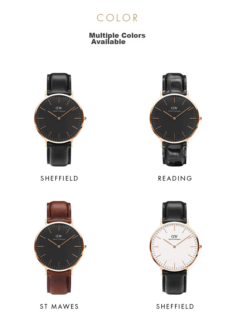 DanielWellington DW Men's Watch, Classic Leather Simple Fashion European And American Quartz Wristwatch, Birthday Gift for Boyfriend, DW127 13