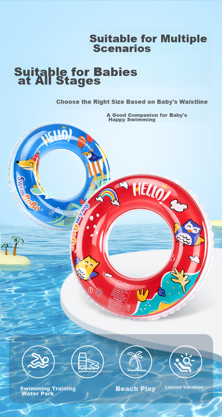 Swimbobo Children's Swim Ring, Kids' Armpit Float Ring for Ages 6 And Above, Boys And Girls Swim Ring K5102M Size 9