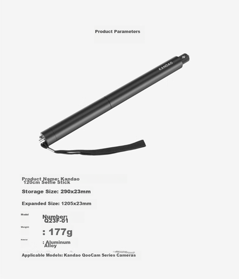 KanDao Sees A 120cm Selfie Stick with 1/4 Connection Port 7