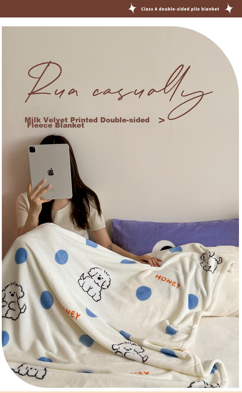 Fanyejia Blanket, Nap Cover, Office Air Conditioning Nap, Children's Student Small Blanket, Quilt, Sofa Throw, Mid-Autumn Festival Gift 1