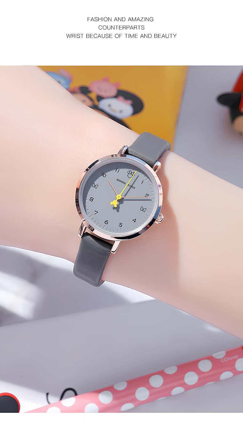 Disney Watch for Women, Students, Elementary School Girls, Children, Middle And High School Students, Back-To Gift, Analog 7
