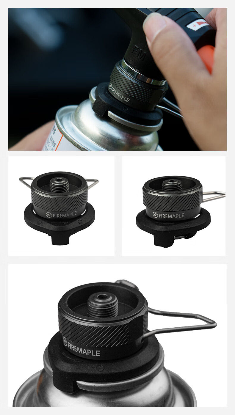 FIRE-MAPLE Outdoor Camping Cartridge Stove Long Gas Canister Adapter Converter with Stand, Long Gas Canister Adapter 8