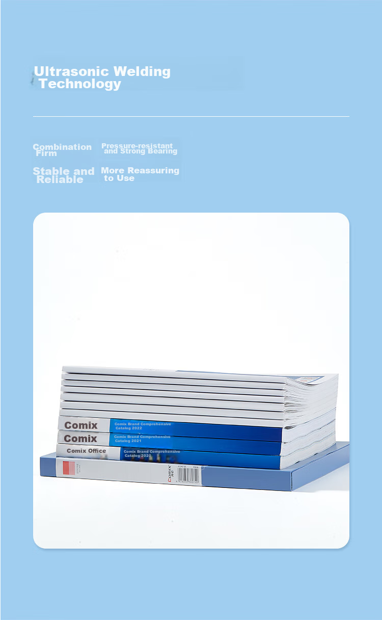 COMIX 22mm Durable Adhesive File Box/A4 Document Box/Storage Box, Blue, Office Stationery A1242 7