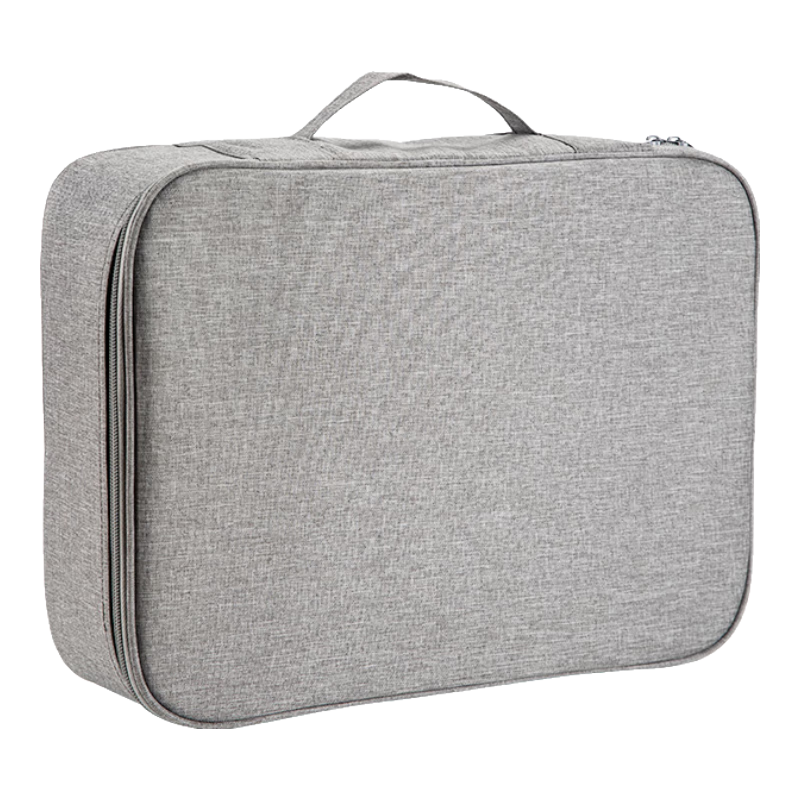 COMIX Handheld Document Storage Bag, Large Capacity Multifunctional File Holder for Home Use, Waterproof And Dustproof ID Storage Bag, Business Document Organizer Box, Gray DS-323