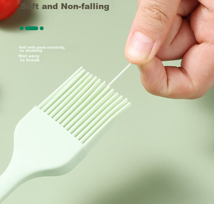 BJ Silicone Scraper, Oil Brush, Egg Beater, Stainless Steel Strainer, Spatula, Four-In Set, Baking Tools 6