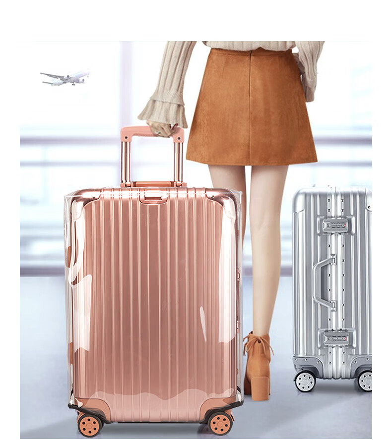 Siwangongli Luggage Protective Cover, Suitcase Handle Cover, Wear-Resistant Outer Case, Transparent Protective Cover, Dust Cover SW2025 14