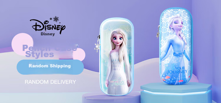 Disney Stationery Set, Elementary School Student Backpack Stationery Gift Box, Girls' Birthday Gift Learning Supplies Large Gift Pack for Ages 12-15 Children's Day Gift, Froze 1