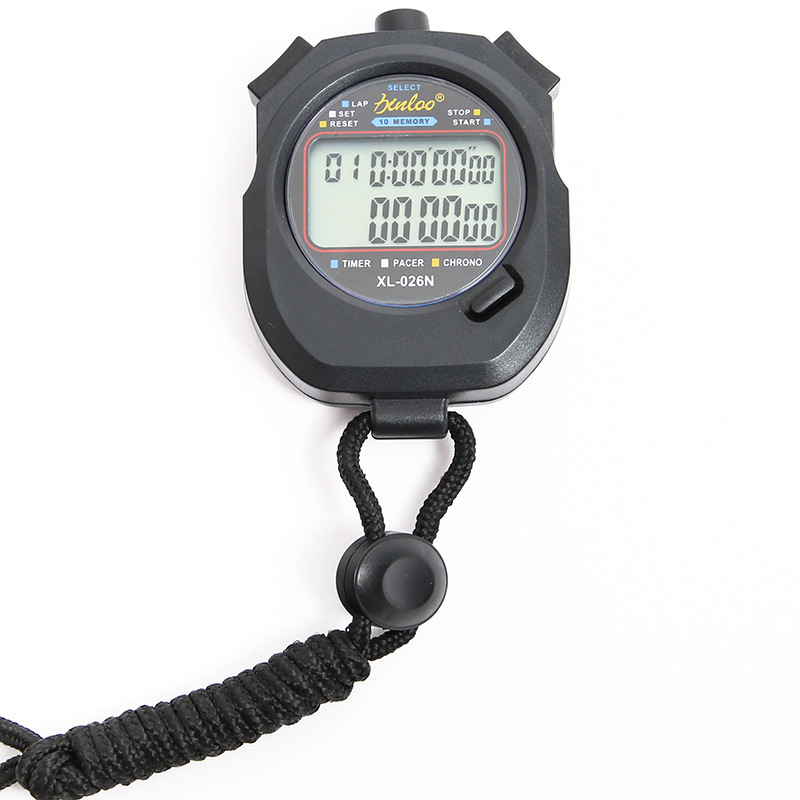 GEDUN Stopwatch Timer, Electronic Counter with 2 Rows And 10 Laps, Waterproof Sports Swimming Fitness Multi-Functional Timer for Competitions 9