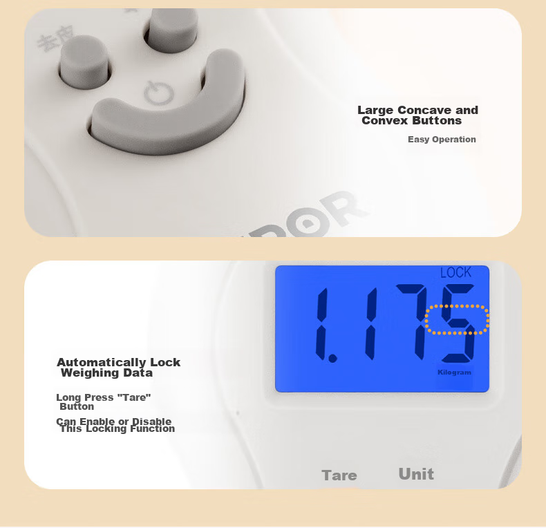 SUPOR Electronic Kitchen Scale, Gram Scale, Food And Luggage Express Handheld Scale, Portable White KGF50CJ10 11