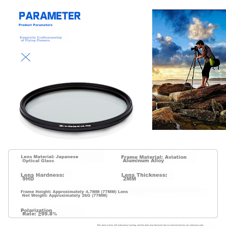 JJC CPL Polarizing Filter 77mm, Suitable for Canon RF24-105 USM R5 R6 II Camera, Nikon Z24-120 Sony 24-105 8