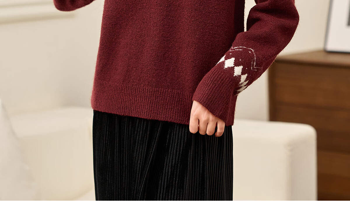 PinCai Women's Knitted Sweater Soft Pink Thick Pullover Half Turtleneck Knit Top P144Z9004 49